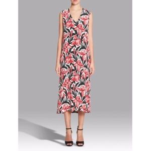 Equipment ‘Connery’ Floral Silk Midi Dress